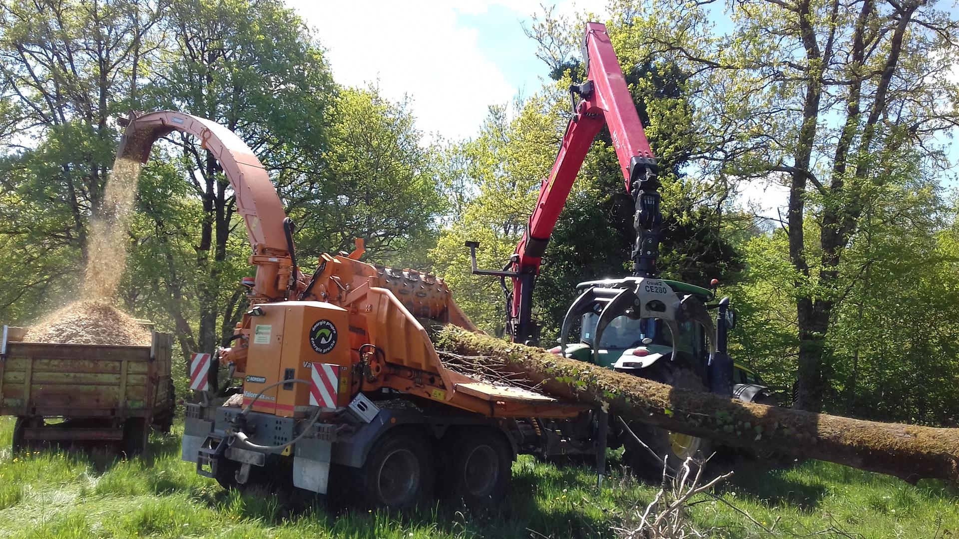 Déchiqueteuse à plaquettes Valormax Noremat Jenz 14